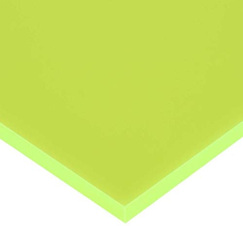 in-outdoorshop Zuschnitt Acrylglas Platte in unterschiedlichen Farben (500mm x 600mm x 5mm, grün fluoreszierend)