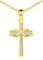 MicLee Collier pendentif femme fille, collier en argent 925, collier croix et symbole d'infini élégant, zircon incrusté, pendentif croix unique, argent, or rose, or, Argent sterling, Oxyde de