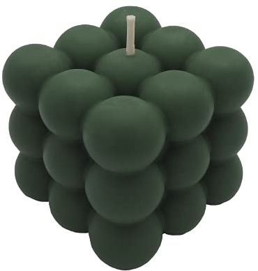 candlery. - Bubble Candle – Vegane & Nachhaltige Design-Kerzen aus Rapswachs – Handmade in Germany - Kerzenmanufakur aus Münster (Dunkelgrün, 1)
