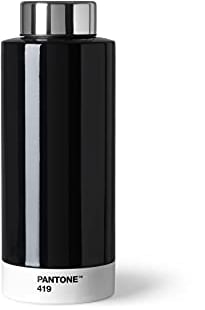 PANTONE Stainless Steel Double Walled Water Bottle with Thermal Function Leak Proof 500ml Black 419