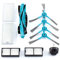 BAKUUM Pack x1 rueda x1 rodillo x4 Cepillos laterales x2 Filtros deposito solidos x2 Filtros dep. mixto de líquidos para Cecotec Conga Series 5090, 6090 y 7090