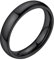 Bestyle Ring Schwarz Herren 4mm Partnerring Edelstahl Damen Frauen Verlobungsringe Ehering Hochzeitsringe Ringgröße 64 Modeschmuck für Geburtstag Weihnachten