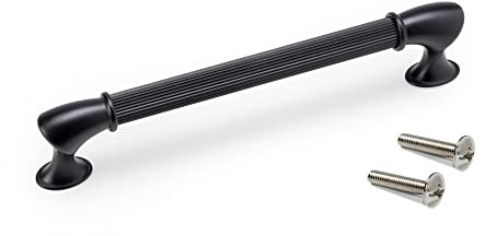 Emuca - Möbelgriff Suez, Achsabstand 160 mm, Schwarz, Aluminium, 20 St.