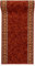 Mazovia rutschfest Teppich Läufer Flur - Klassisch Muster Teppichläufer - Kurzflor Flurläufer für Vorzimmer, Schlafzimmer - ÖKO-TEX Zertifiziert - Meterware Terracotta Rost - 80x200cm