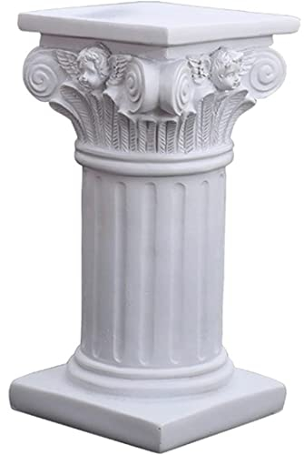 NOPEILVI-römisch-säule griechische Säulenharz Statue Figur Basisharz Statue Griechische Säule Statue Sockel Ständer Geburtstagsfeier Hochzeit Tisch Sandkühler Erscheinungsbild ideal für