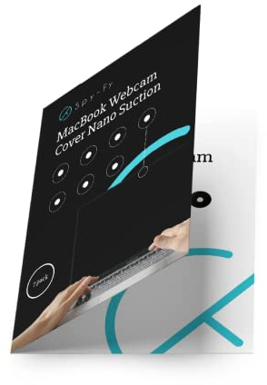 Spy-Fy MacBook Webcam Cover Nano Suction | Mac Camera Cover | Ultra-Thin (0.036 cm) Privacy Cam für neuestes MacBook | Wiederverwendbare Kamera Laptop Sticker | Auch für iPad, iPhone & Telefone