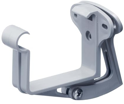 INEFA 20x Stirnbretthalter justierbar Kastenrinne NW68 / 68mm Grau | Verstellbarer Dachrinnenhalter für Kastenrinne, eckiger Dachrinnen Halterung aus Kunststoff, justierbarer Rinnenhalter