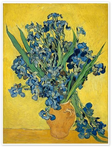 Iris, 1890 Poster von Vincent van Gogh 30 x 40 cm Gelb Wandbilder Wanddeko