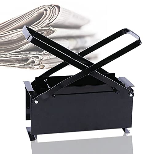 Fricienc Papier-Brikett-Maker Papierbrikettpresse Papierpresse Papier Brikettpresse Schwarz Umweltfreundlich Brikett-Maker 29x8.2x12cm