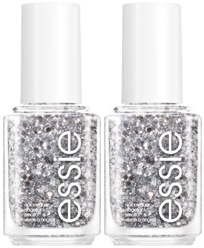 Essie Nagellack mit langem Halt, professionelles und glänzendes Ergebnis, 14 Tage Halt, mit flachem Applikator, Farbe 278, Set in Stone - 2 Kosmetika
