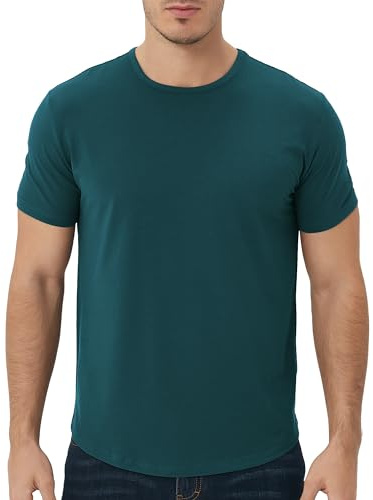 netdraw Curved Hem T-Shirt Homme | Ourlet incurvé, UPF 50+, léger, respirant, évacuant l'humidité
