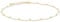 CERSLIMO Sterling Silver Gold Plated Necklace 14'' Ball Chain 925 Choker Necklace for Women Girls Girlfriend Friend Mum Sister Jewellry Gift