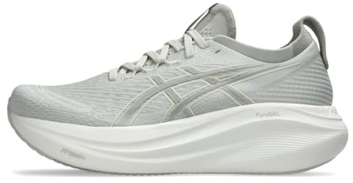 ASICS Women's Gel-Nimbus 27 Running Shoe, Lake Grey/White Sage, 37.5 EU