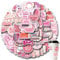 Pink Stickers, 60pcs Waterproof Cute Self-Adhesive Aesthetic Vinyl Preppy Stickers for Kindle, Laptop, Phone, Water Bottle, Skateboard, Book