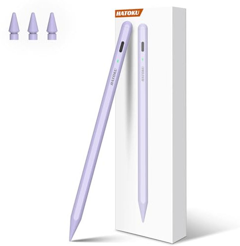 Pencil 1. Generation para iPad 2018-2025, Carga Completa 15Mins y Rechazo de Palma, Lápiz de Alta Precisión para Tableta con Succión Magnética para iPad 6-11, Air3-5/M2/M3,Pro11/12.9/13 M4, Mini5-6