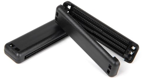 JHKLS 2Pcs Universeller Sicherheitsgurtversteller für Autos - Druckminderer für Schultern und Nacken - Schwarz