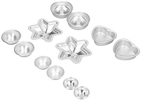 Qukaim DIY Badekugeln, DIY-Badesalz-Kugel-Bastelform-Set, 5 Stück, Aluminiumlegierung, Badekugeln zum Backen und zur Herstellung von Badekugeln, leicht, transparent, 2 ml, 5 ml