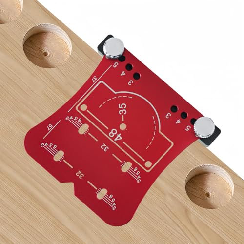 XINHAITC 35mm Door Hinge Template and Locator - Aluminum Alloy Cabinet Jig Plate