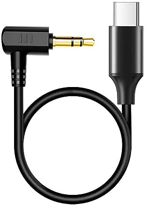 Qaonsciug Câble adaptateur audio portable pour caméras d'action 4/3/2 20 cm Type-C vers 3,5 mm pour microphone Rode