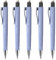 Faber-Castell 205269 - Druckbleistft Poly Matic pale iris, 5 Bleistifte, 0,7 mm, Härtegrad B