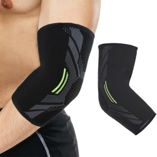 AFCJLTO 1 Pièce Coudière Tendinite, Coudiere Epicondylite, Manchon de Compression Bras adaptée aux Hommes et Femmes Attelle Coude Tendinite pour Épicondylite Coudière pour Anti-Douleur Elbow, S