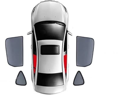 UAGFDFF Parasol Coche para Hyundai para Kona OS 2017-2023 Parasol Magnético para Ventana Trasera De Coche, Parasol para Parabrisas Delantero Visera Solar(4PCS Rear Train)