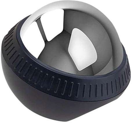 Bola de Masaje de Acero Inoxidable Negro para Calor y Frío | Abs Resistente, Uso en Suelo o Esterilla de Yoga, Recuperación Corporal y Relajación Muscular