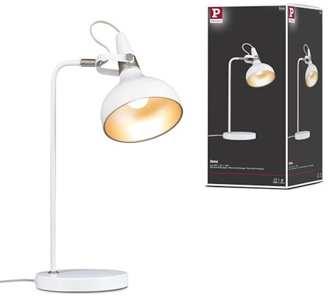 Paulmann 78482 Tischleuchte Juna E14 max. 20W Weiß matt, Champagner Metall