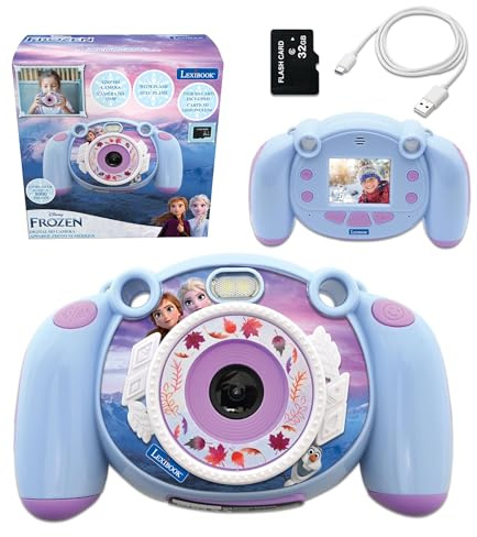 Lexibook, Die Eiskönigin, Digitale Kinderkamera, DJ080FZLXB | Foto, Video, Audio & Spiele, 32 GB SD-Karte