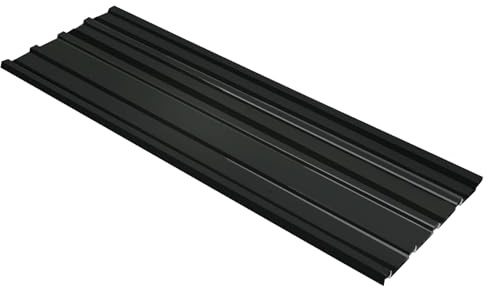 vidaXL Dachpaneel 12 stk. Anthrazit 129 x 45 cm Verzinkter Stahl
