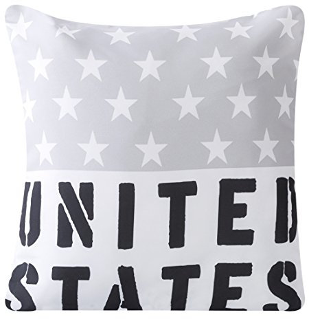 Eurofirany CHP/USA/1 Kissenbezug, Polyester, Mix, 45.0 x 0, 3 cm