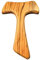 Motivationsgeschenke Holzkreuz TAU Olivenholz Franziskus Wandkreuz 15 cm Kreuz aus dem heiligen Land
