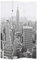 vidaXL Raumteiler klappbar 120x170cm New York bei Tag Schwarz Weiß Paravent