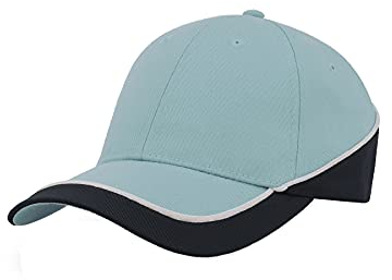 Atlantis Racing Teamwear Baseballkappe mit 6 Paneelen (Einheitsgröße) (Hellblau/Marineblau)