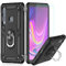 LeYi Hülle Galaxy A9 2018 Handyhülle,360 Grad Drehbar Ringhalter Cover Bumper TPU Schutzhülle mit Folie Schutzfolie für Case Samsung Galaxy A9 2018/A9 Star Pro/A9S Handy Hüllen Schwarz