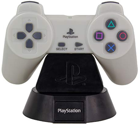 Paladone Playstation Controller LED-Licht | Sammlerbares Nachtlicht für Schlafzimmer, Büro & Zuhause | Popkultur-Icon Beleuchtung, Grau, PP5221PS