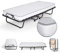 Materassi e Doghe Klappbett, mit Metallgestell, robust, bis 120 kg, klappbar, mit Memory Foam Matratze H 11 cm.