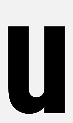 schwarze, selbstklebende Buchstaben und Ziffern 10cm breite Schrift seewasserfest, für Innen und Außen, Hausnummer, Bootskennzeichnung uvm. (u)