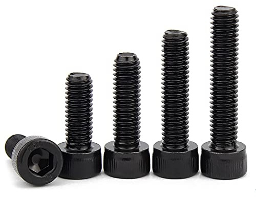 ANSIEDIO Bulloni Viti a Brugola in Acciaio Legato, Bulloni a Testa Esagono Incassato, Viti a Testa Cilindrica 12,9 Livello ad Alta Resistenza, M10×50mm,5 pcs