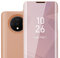 Cadorabo Hülle kompatibel mit OnePlus 7T Schutzhülle TPU Silikon Case 360 View Spiegel, Slim Kratzfest Weiche Gummi mit Rundumschutz Cover Hülle für OnePlus 7T in Pink
