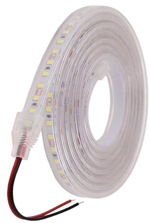 GQL 12V DC LED Strip Light, IP67 Waterproof, SMD 2835 120LEDs/m, Indoor Outside Decor Rope Light Ribbon (Warm White, 3m)