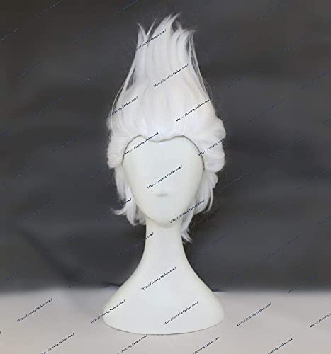 Uearlid Wig Anime Cosplay Perücke Rick Morty Rick Sanchez Cosplay Perücken Kurze synthetische Haare Hitzebeständige Perücken + Perücke Kappe