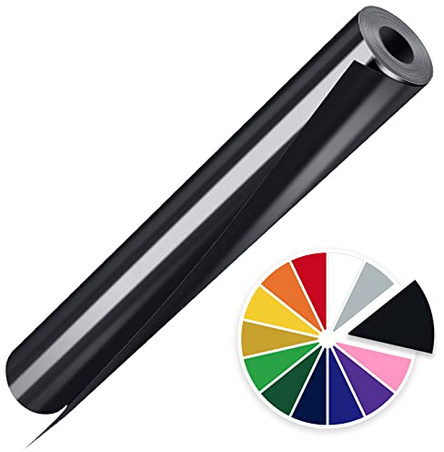 Artcut Vinilo Textil Termoadhesivo 30.5x300cm, Vinilo Termoadhesivo Textil(Negro)
