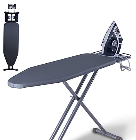RUCRAK ASSE da Stiro Pieghevole Stira,Camicie Tavolo Mobile Salvaspazio Tavola,Gimi Stiramaniche Mini a Muro Piccolo Mollettone Telo per Stirare sul. (Color : Frosted Black)