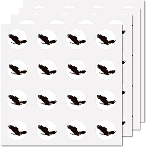 CREATCABIN 128 Stück Weißkopfseeadler Aufkleber Planer Aufkleber Tier Vinyl Aufkleber Wasserdicht Für Wasserflasche Basteln DIY Laptop Telefon Gitarre Scrapbooking Party Erwachsene Schule Lehrer