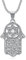 BOBIJOO JEWELRY - Collier Main de Fatma Myriam Etoile de David Pendentif Homme Femme Acier inoxydable Argent