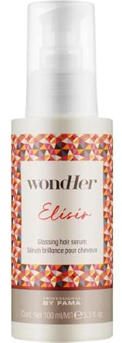 Professional By Fama Wondher Elisir Glossing Hair Serum 100ml Das Serum zeichnet sich durch eine lebensspendende Formel aus, die das Haar nährt, weich macht, wiederherstellt und verdickt