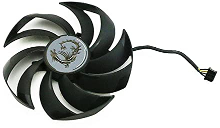 RAKSTORE PLD10010B12HH Ventilateur de carte graphique compatible avec MSI RTX 3080 RTX3080Ti RTX 3090 SUPRIM Ventilateur silencieux (B)