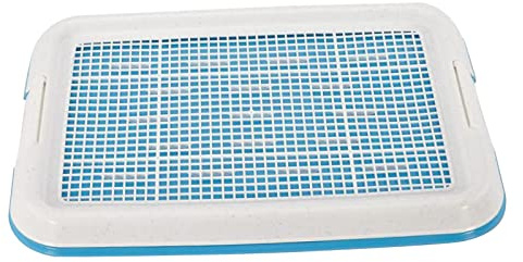 perfk Bandeja de Entrenamiento para Inodoro para Perros, Bandeja para Orinal para Perros, Bandeja de Entrenamiento de Malla Interior extraíble de 18.5 x
