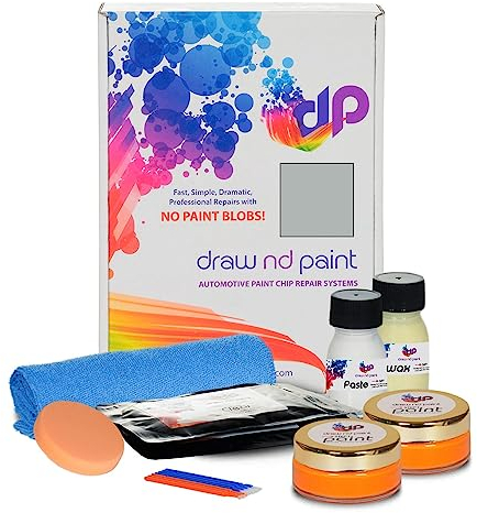 DrawndPaint Ausbesserungslack Lackreparaturset Kratzerentfernung Autolackrapatur Ausbesserung Steinschlägen Kratzern am Auto Lackstift geeignet für Fiat Bianco - 210, L
